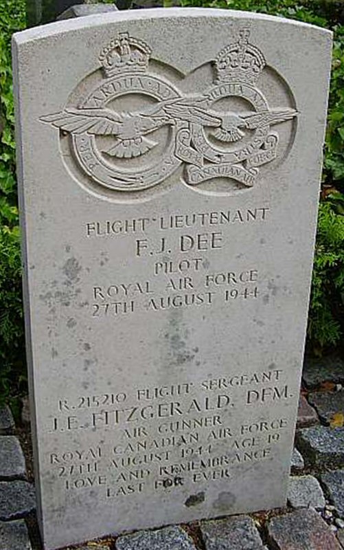 F/Lt Frederick James Dee<br/><br /><br />died August 27th, 1944